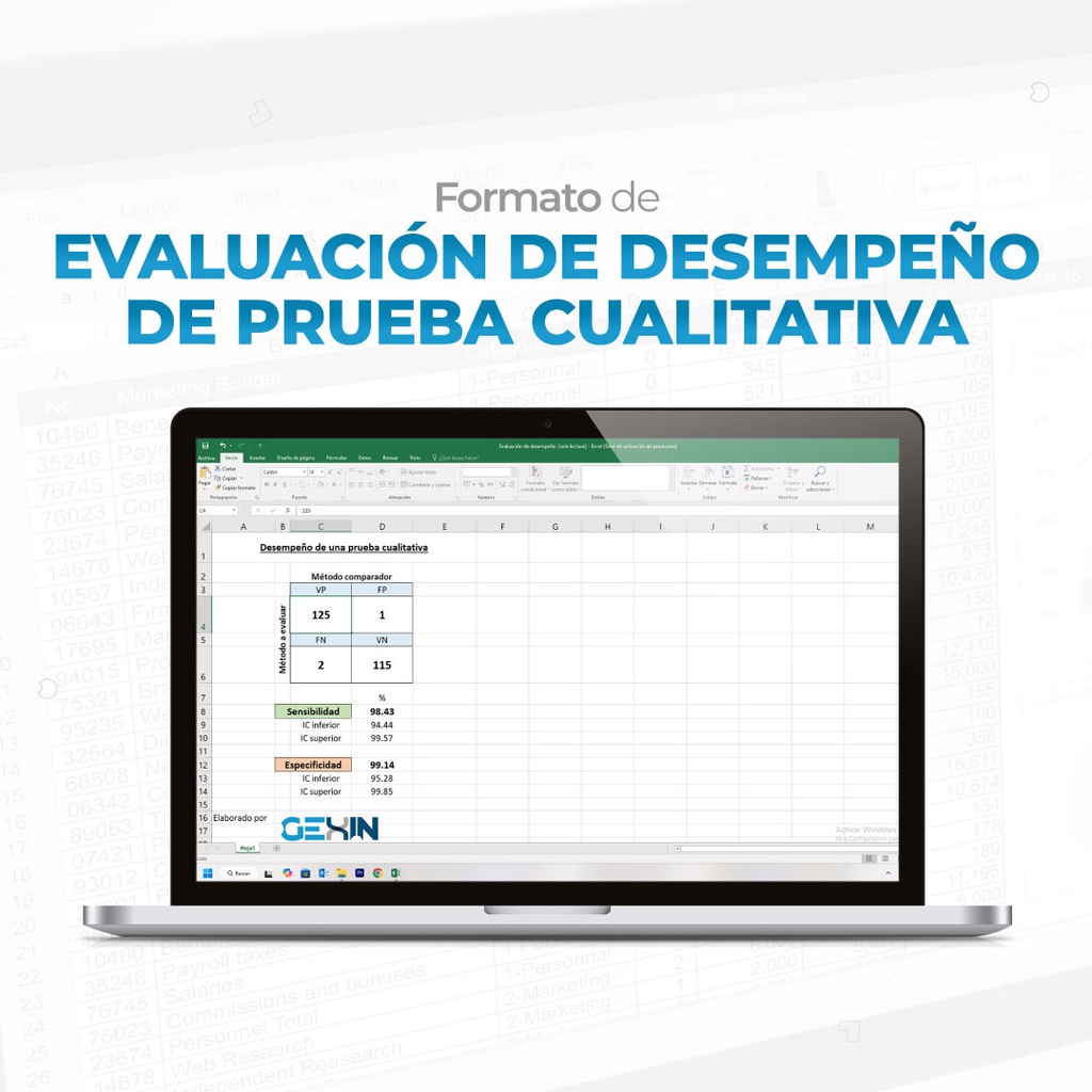 Formato de Evaluación de desempeño de prueba cualitativa