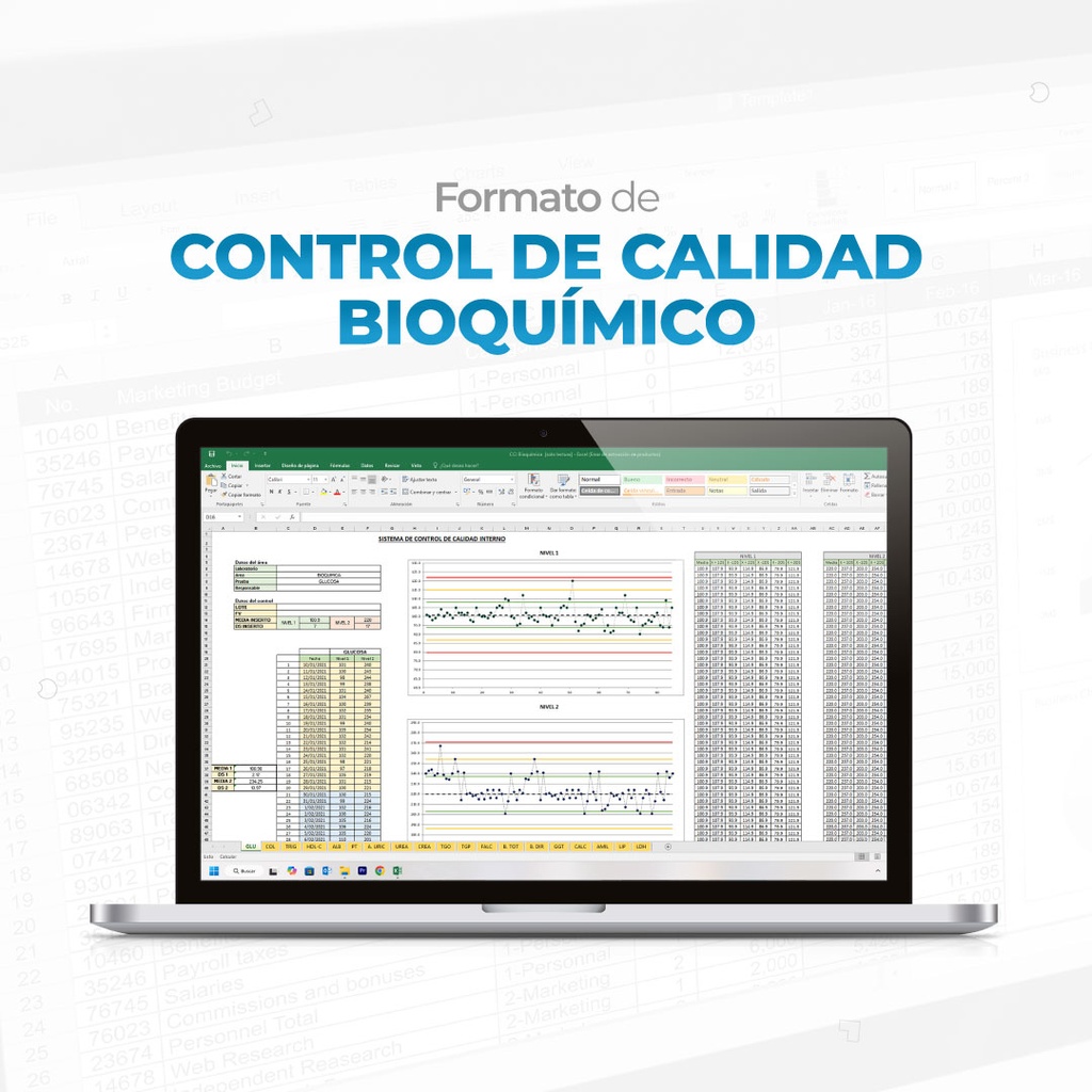 Formato de Control de Calidad Interno de Bioquímica