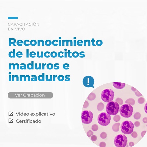 Reconocimiento de leucocitos maduros e inmaduros, serie de casos 2 - Taller Live 12 2025