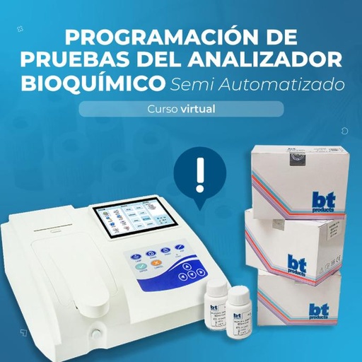 Programación de pruebas del Analizador Bioquímico Semi Automatizado - Curso Gratuito