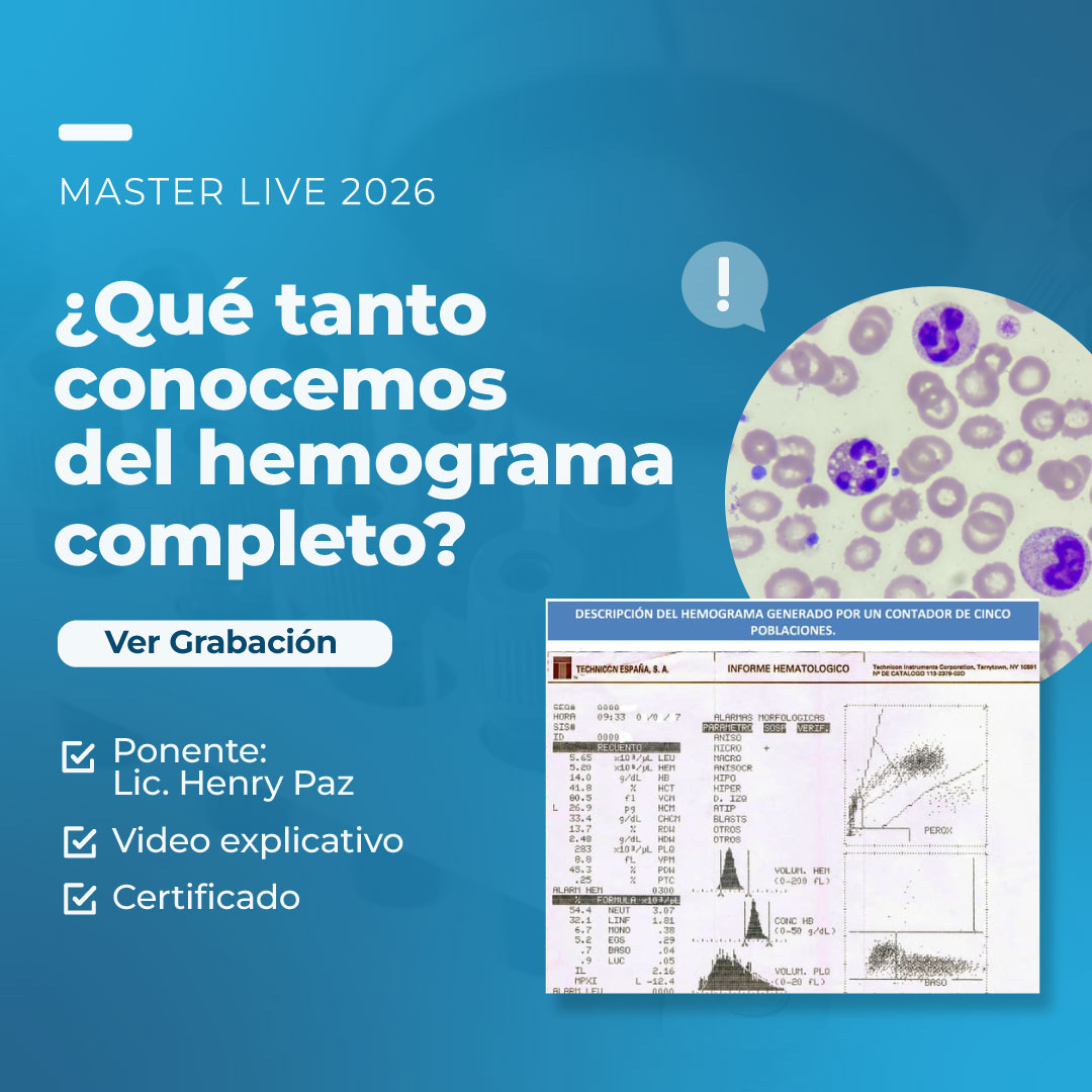 Hematología ¿Estas interpretando correctamente un hemograma completo? - Master Live 1 2026