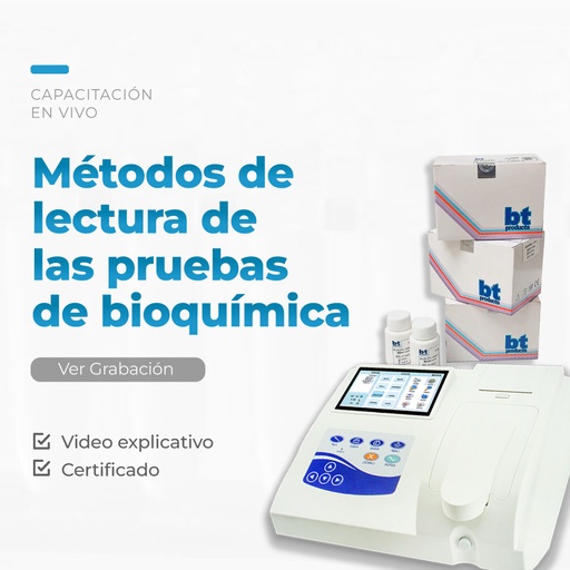 Identifiquemos los métodos de lectura de las pruebas de Bioquímica - Taller Live 3 2026