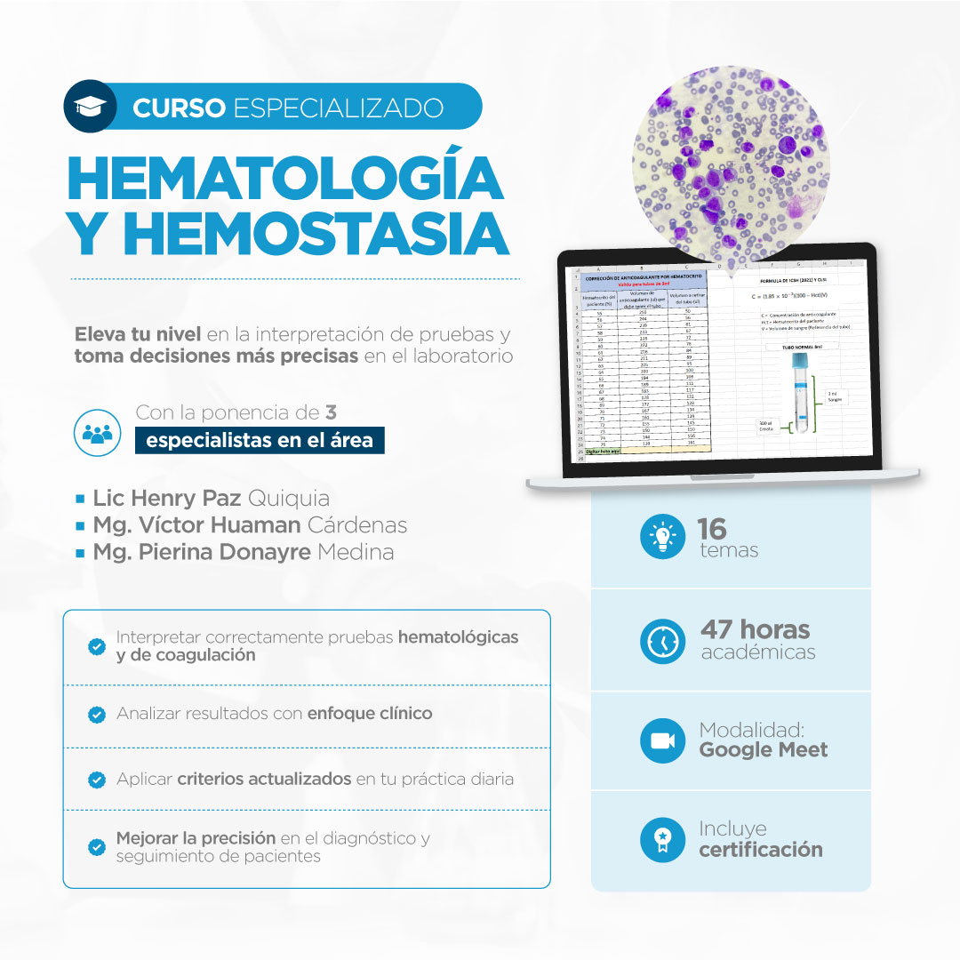 Curso especializado: Hematología y Hemostasia