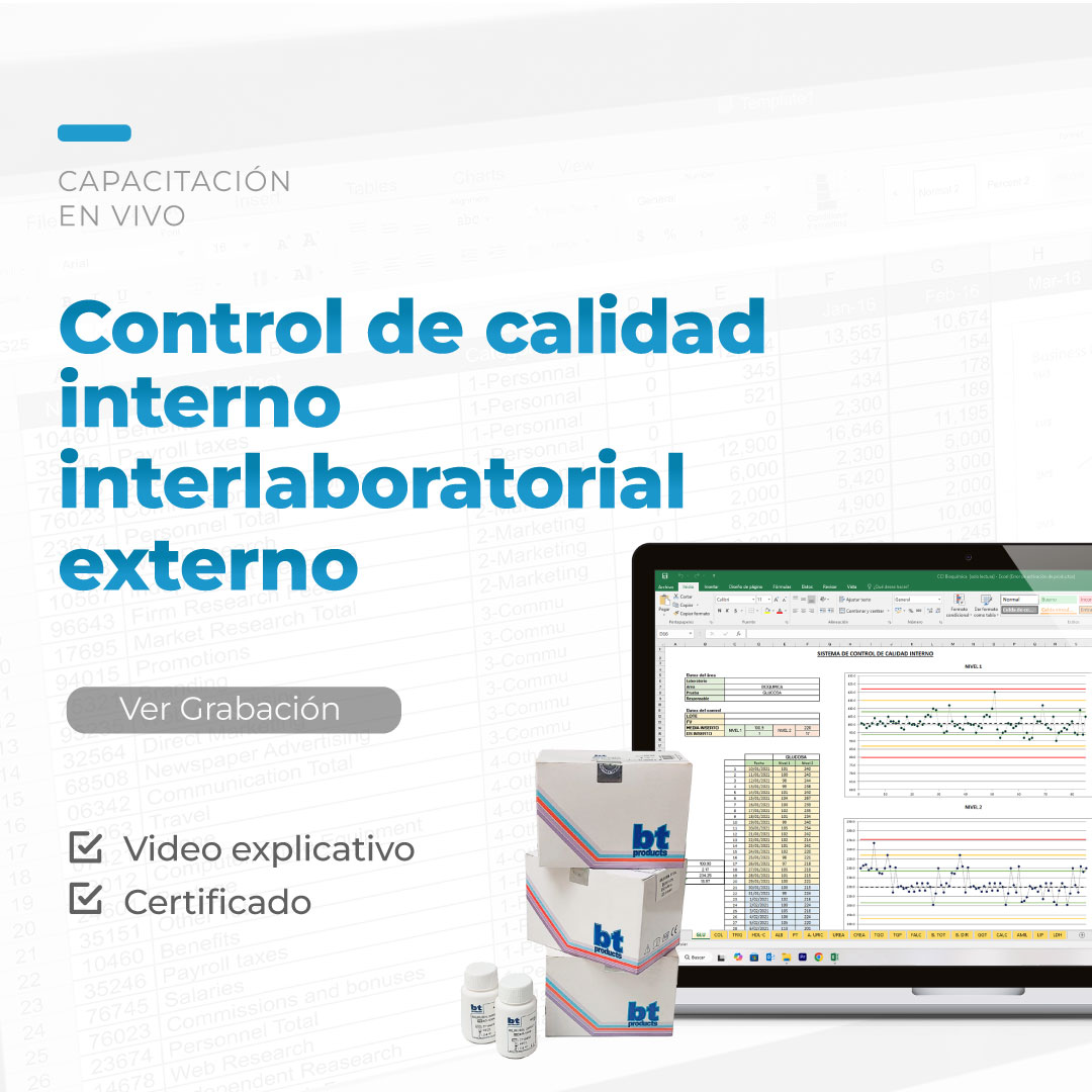 Control de Calidad interno, interlaboratorial y externo - Taller Live 11 2026